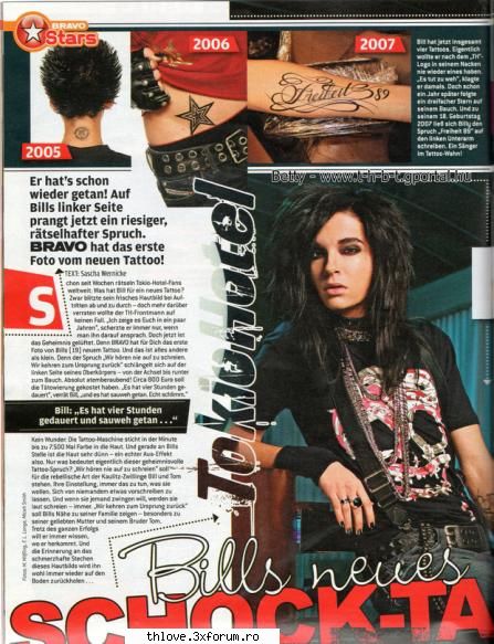 Bill a recunoscut ca si-a facut un nou tatuaj. - Chris - B I L L  K A U L I T Z