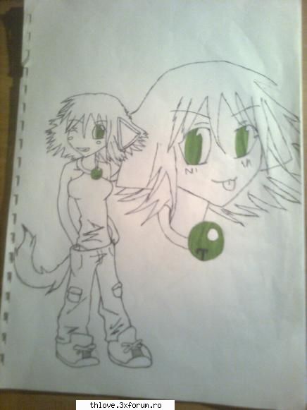 Desene made by me - eeeh asa deci alte desene Primu: o fata pisica - F A N A R T