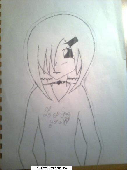 Desene made by me - al 3ilea : littel emo girl astami place mult - F A N A R T