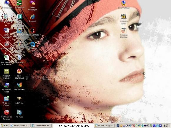 desktopul meu - poza mea dp fundal e asta - GAMES